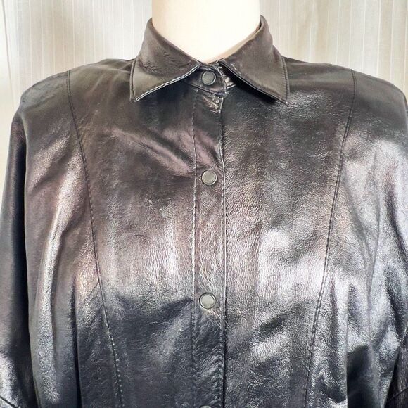 Par Originaux Pablo | Women’s | Tops | Size 7/8 | Vintage Bat Wing Genuine Leath - Picture 2 of 6